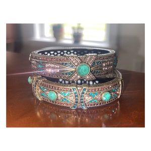 Heidi Daus "Tapered X" Crystal Stackable Bangle Bracelets